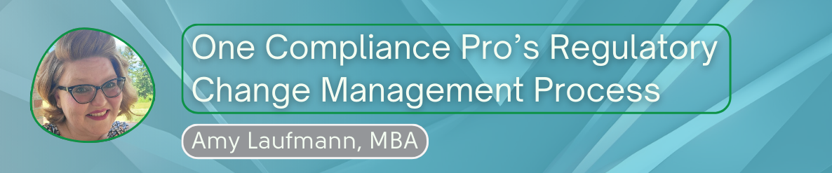 amy laufmann regulatory change management